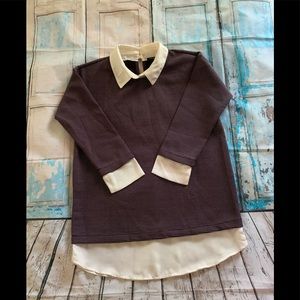 Plum dressy top by Ann Taylor